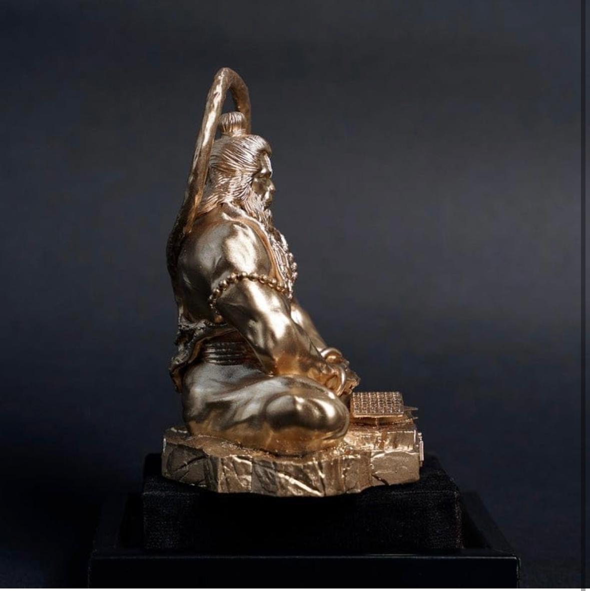 Golden Sitting Hanuman Ji | StangCart