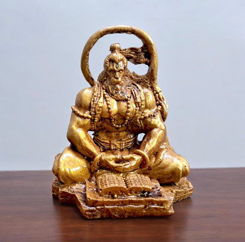 Golden Sitting Hanuman Ji | StangCart