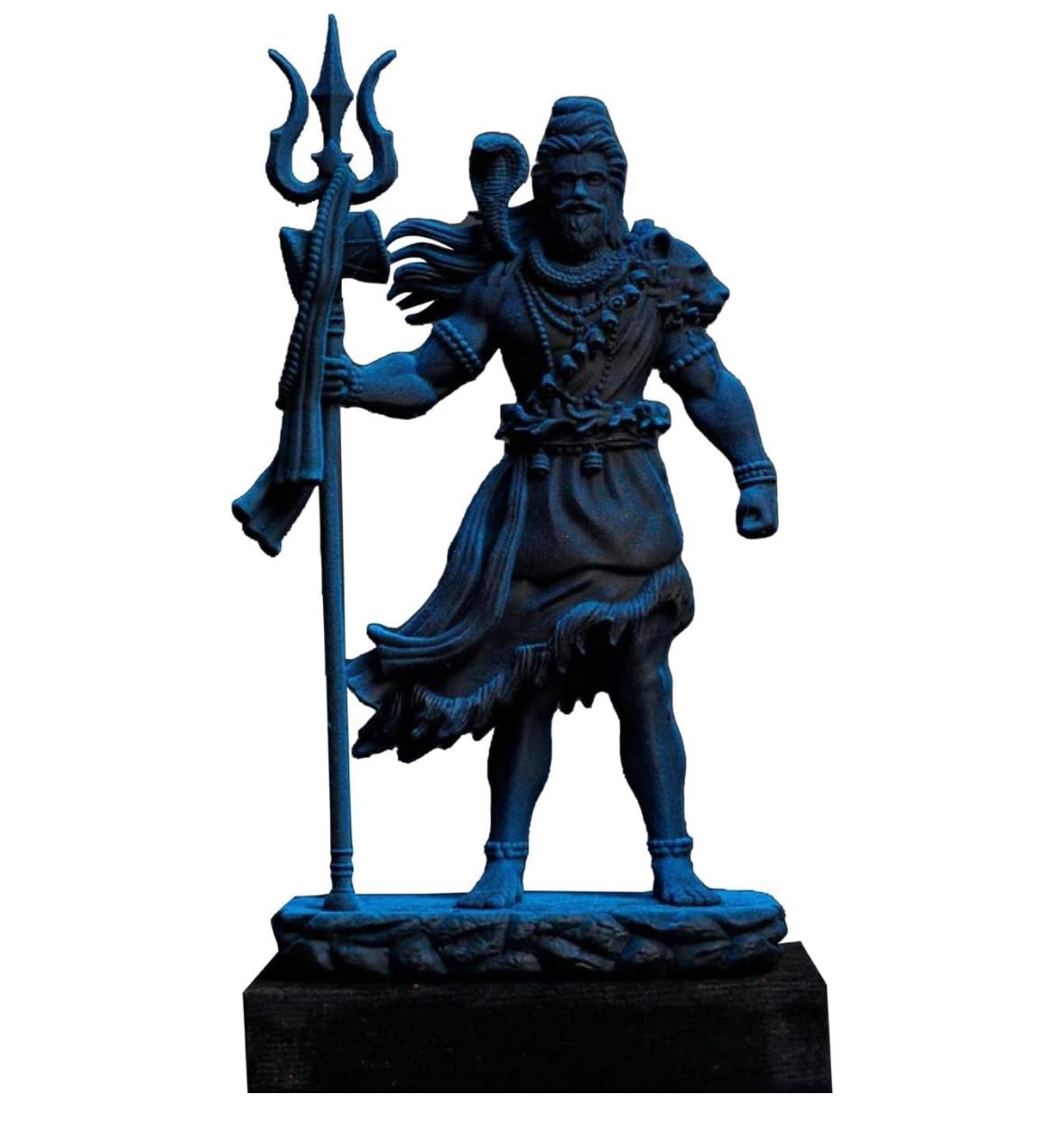 Lord Shiva with Trishul Idol BLACK | StangCart