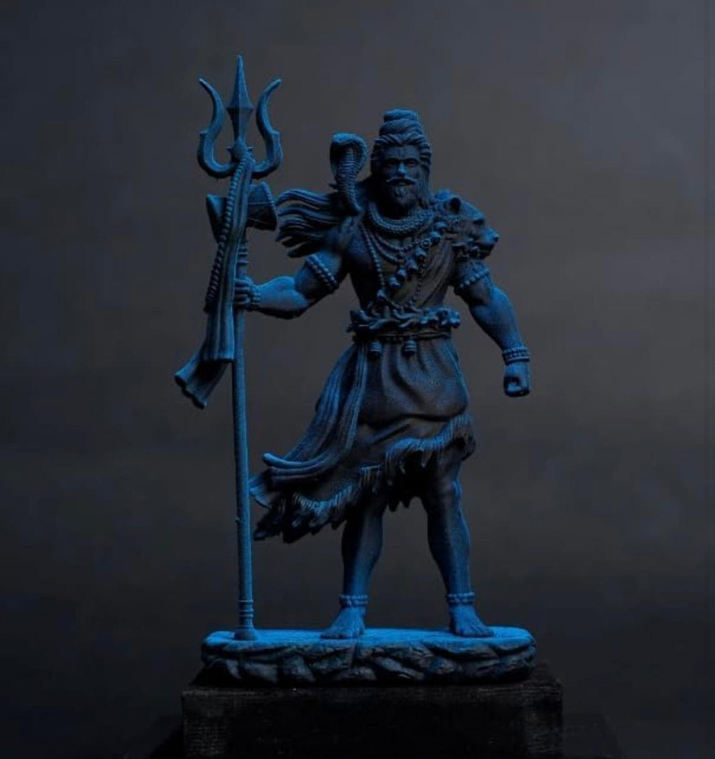 Lord Shiva with Trishul Idol BLACK | StangCart
