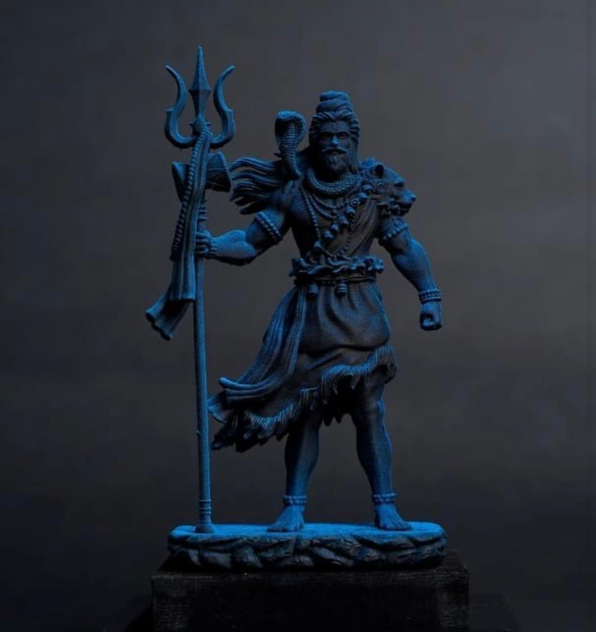 Lord Shiva with Trishul Idol BLACK | StangCart