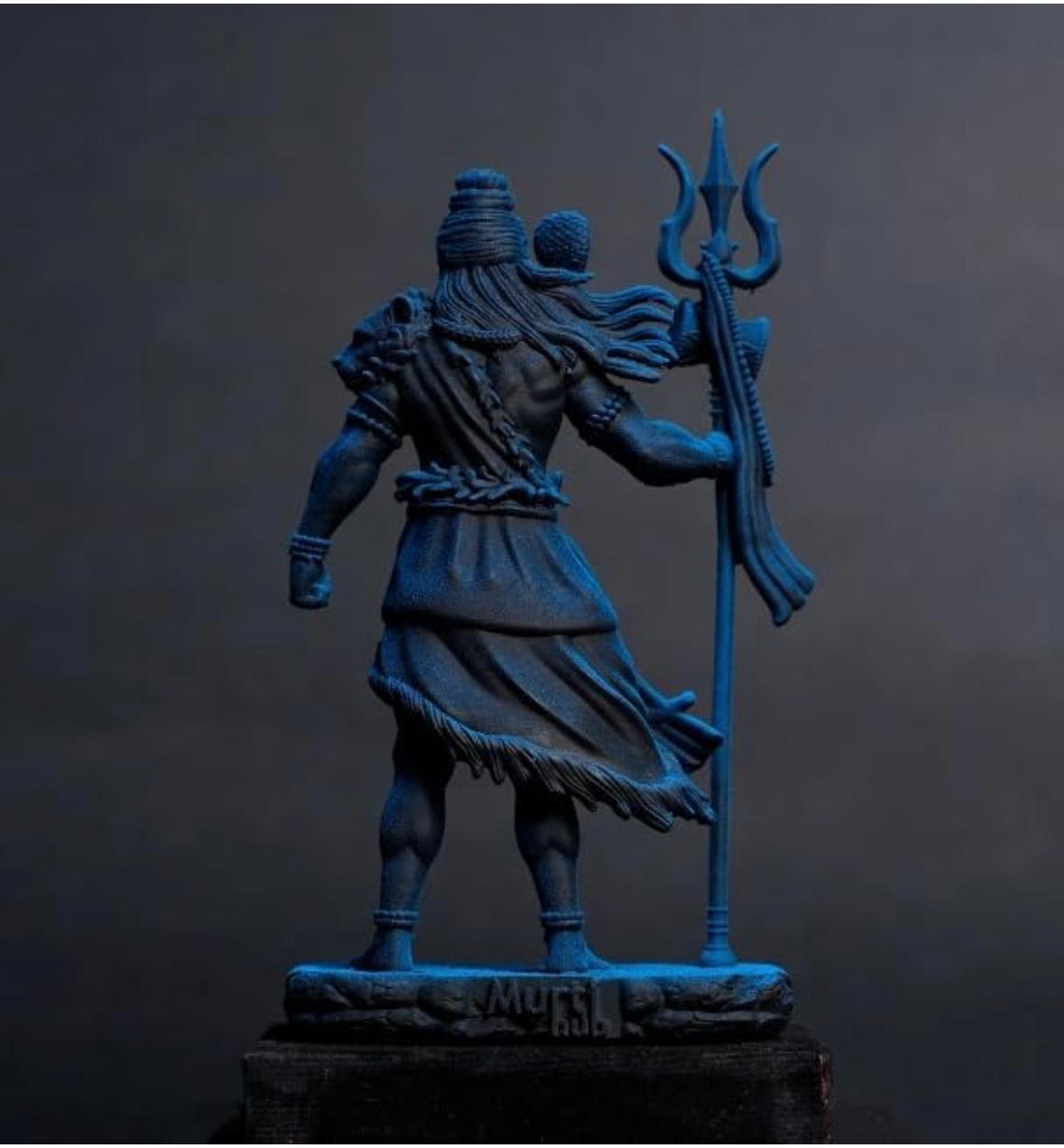 Lord Shiva with Trishul Idol BLACK | StangCart
